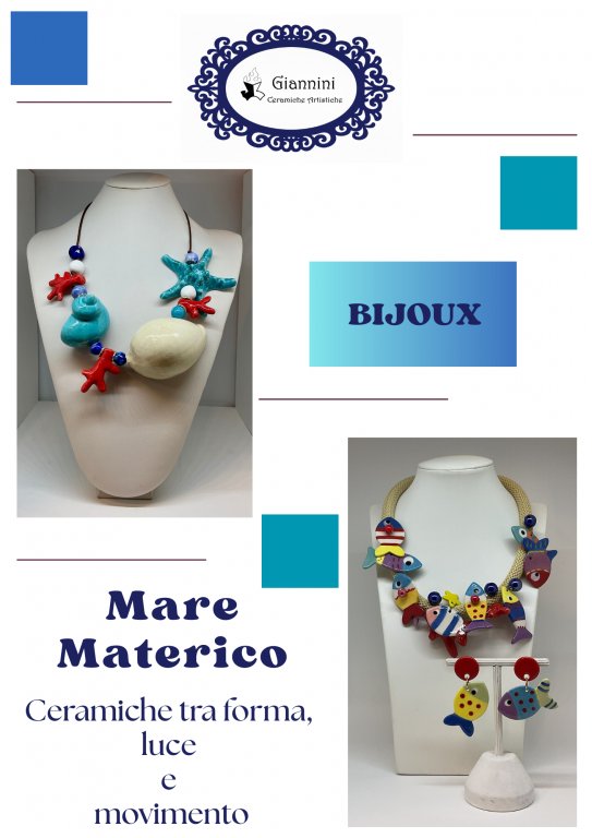 copertina catalogo collane mare in ceramica 